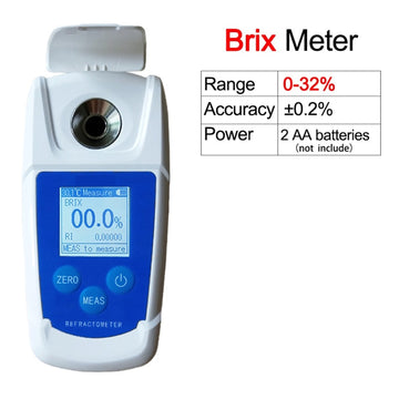 Close-up of the Digital Brix Refractometer's screen